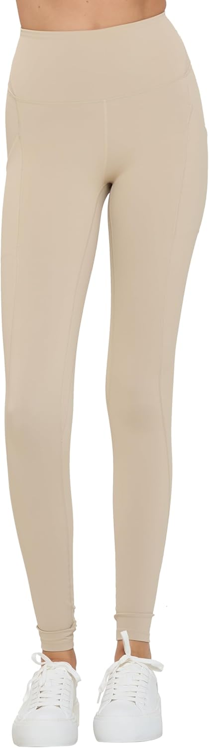 Womens High Waist, Bottom Lifting Nylon Yoga Leggings