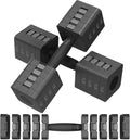 Adjustable Dumbbells Set of 2, 5-in-1 Adjustable Weight Dumbbells for Women/Men, 3lb/5lb/7lb/9lb/11lb Dumbbells Weights Set for Home Gym Workout