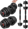 Adjustable Dumbbells, 20/30/40/55/60/70/80/90lbs Free Weight Set with Connector, 2 or 3 in 1 Dumbbells Used as Barbell, Kettlebells, Fitness Exercises for Home Gym Suitable for Men/Women