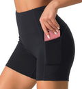 High Waist Yoga Shorts for Women with 2 Side Pockets Tummy Control Running Home Workout Shorts