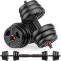 Adjustable Dumbbells, 20/30/40/55/60/70/80/90lbs Free Weights Dumbbells Convertible 2 or 3 in 1 Set Used as Barbell, Kettlebells, A Pair of Lightweight for Home Gym